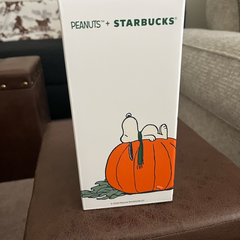 Starbucks Peanuts Snoopy Pumpkin 2026 16oz stainless steel